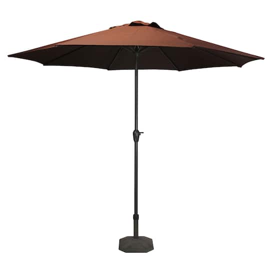 9ft. & Black Outdoor Patio Market Umbrella